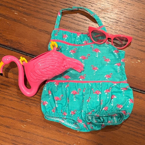 American Girl Maryellen Flamingo Swim Set